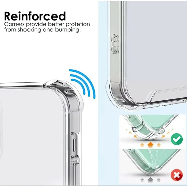 Samsung Galaxy A51 - Kortetui beskyttelse gennemsigtig Rosa