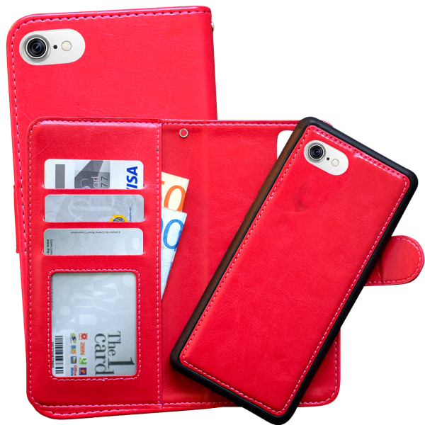 Ny iPhone 7/8/SE - Magnetiskt Plånboksfodral Vit