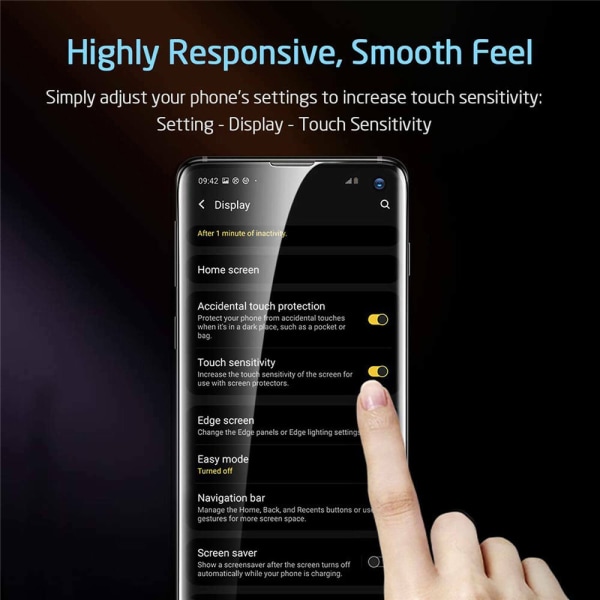 2-pak Samsung Galaxy A10 - Skærmbeskytter i hærdet glas