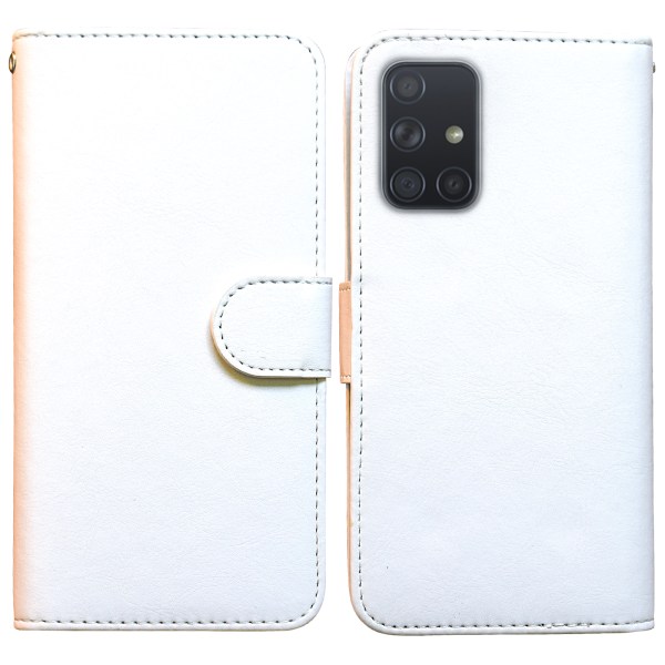 Samsung Galaxy A51 - PU-nahkainen case Vit