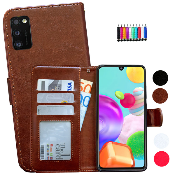 Samsung Galaxy A41 - PU Leather Wallet Case