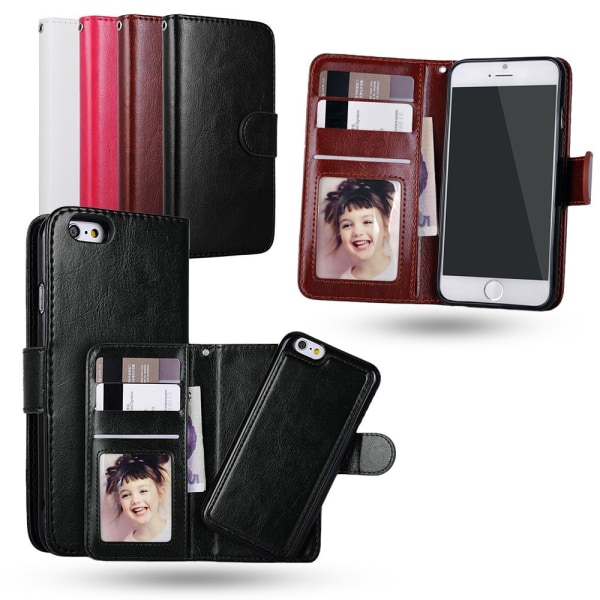 iPhone 7 Plus / 8 Plus - case / lompakko Vit