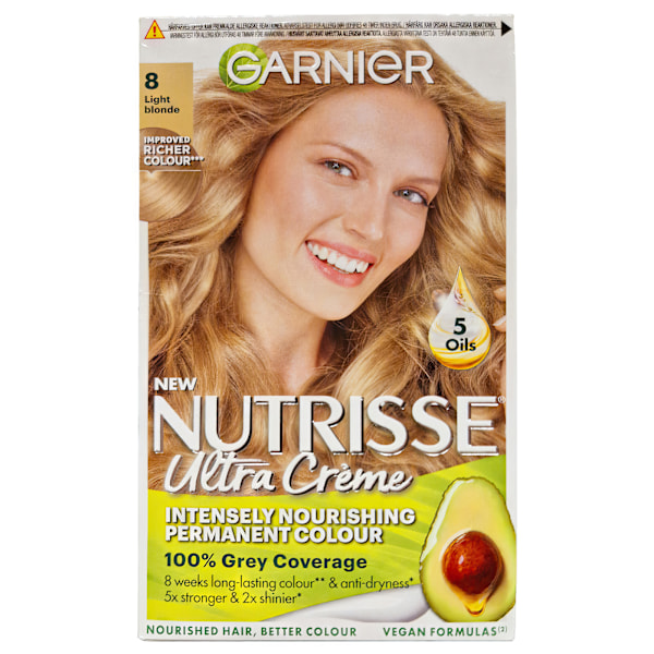 Garnier Nutrisse Ultra Crème Vaalea Vaalea 8.0 Hiusten Väri