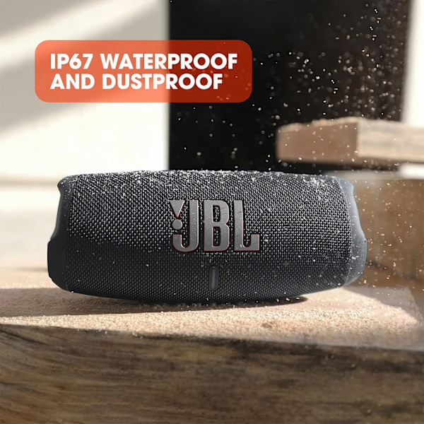 JBL Charge 5 - Bärbar Vattentålig Bluetooth Högtalare med Pow Grå