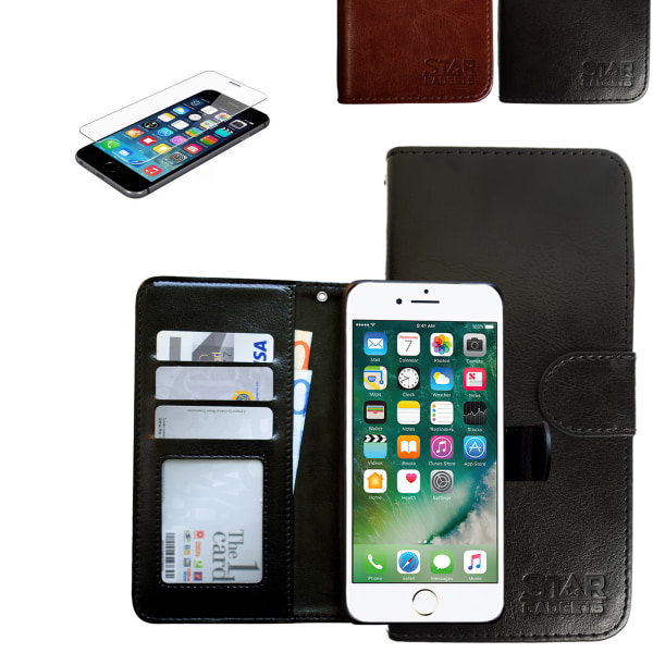 iPhone 7/8/SE (2020 & 2022) - PU Leather Wallet Case