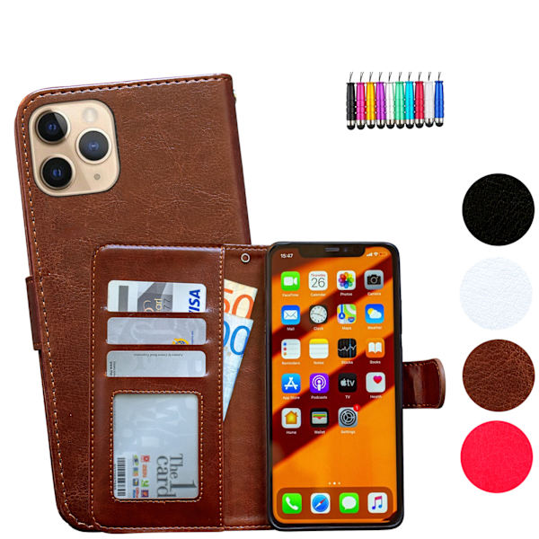 Skydda din iPhone 11 Pro - Läderfodral! Svart