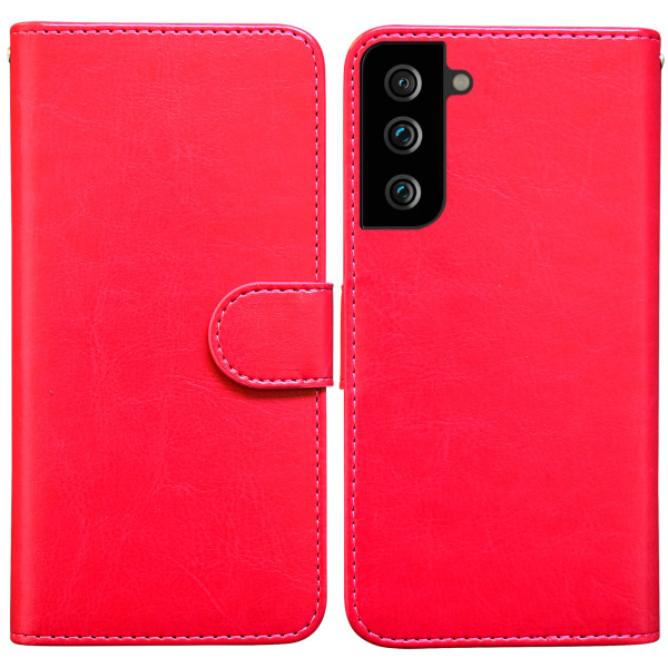 Samsung Galaxy S21 5G - PU-nahkainen case Svart