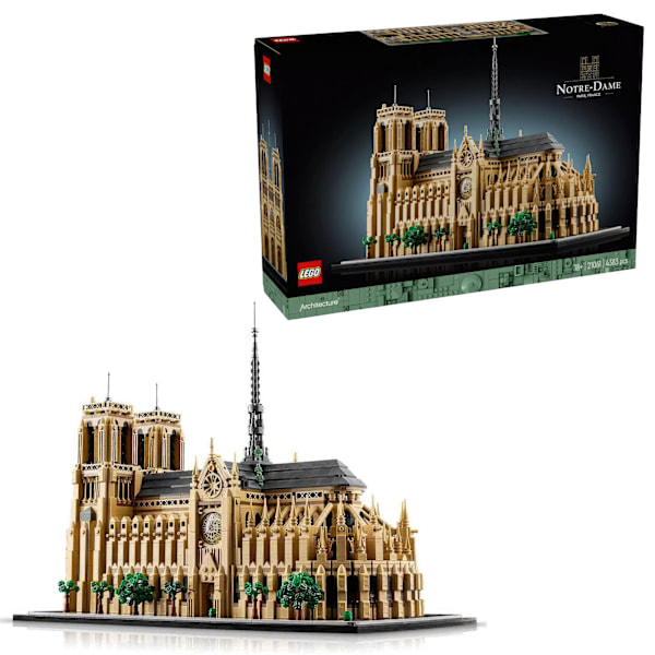 Ikonisk Notre-Dame de Paris Katedral - LEGO Architecture Sæt til Voksne 21061