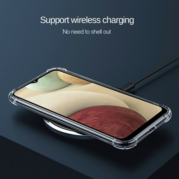 Samsung Galaxy A12 / A12 5G - Case suojaus läpinäkyvä Rosa