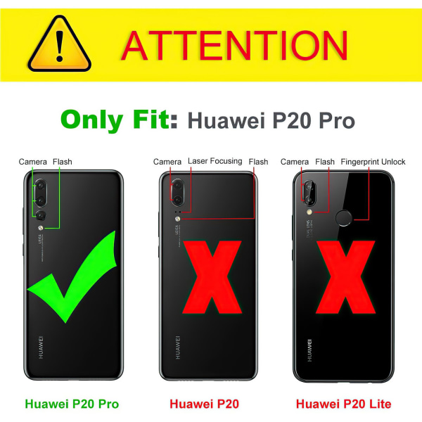 Huawei P20 Pro - Privacy Hærdet Glas Skærmbeskytter Beskyt