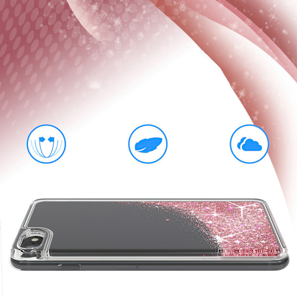 iPhone 6 Plus/7 Plus/8 Plus - Flytande Glitter 3D Bling Skal Cas iPhone 6 Plus