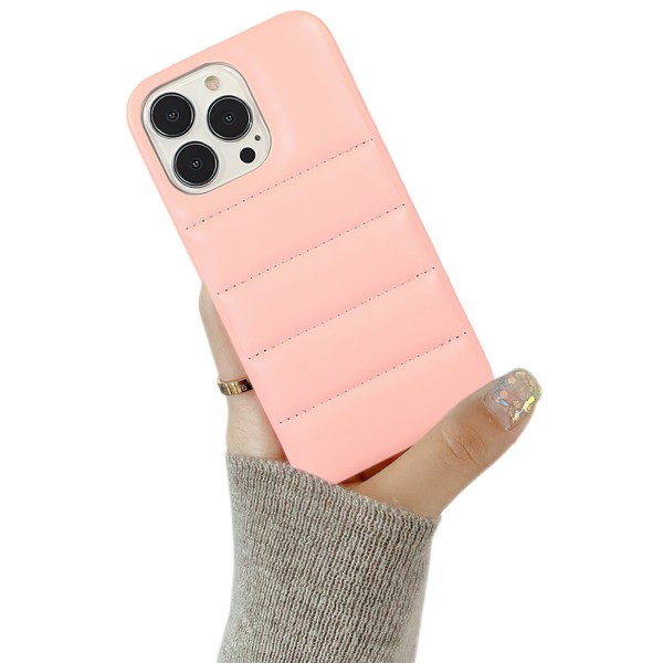 iPhone 12 Pro - Puffer Skal / Skydd Lila