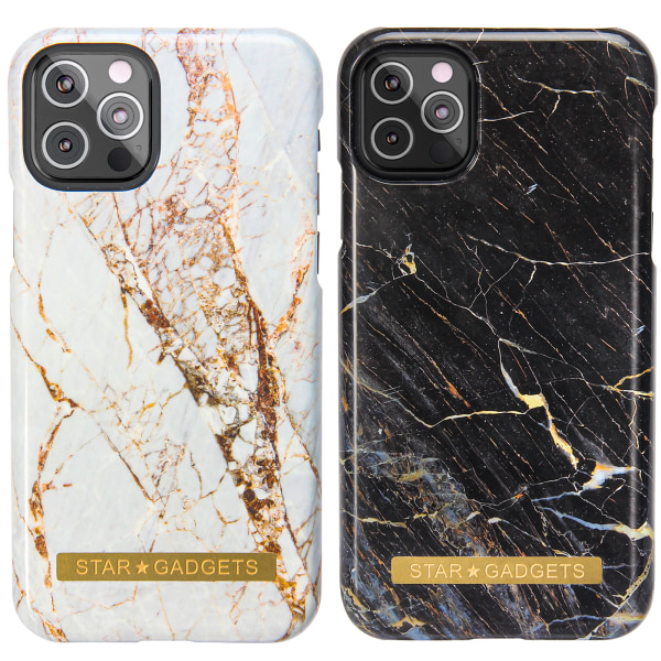 iPhone 12 Pro Max - case marmori Svart