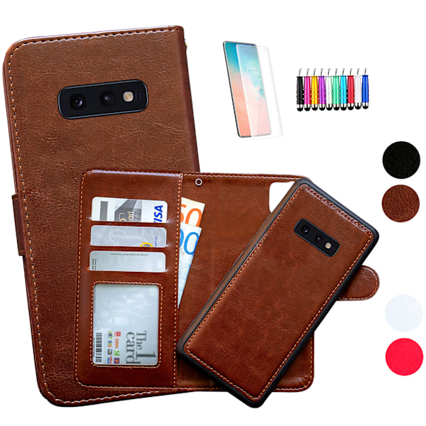 Samsung Galaxy S10e - PU Læderpung Etui Brun