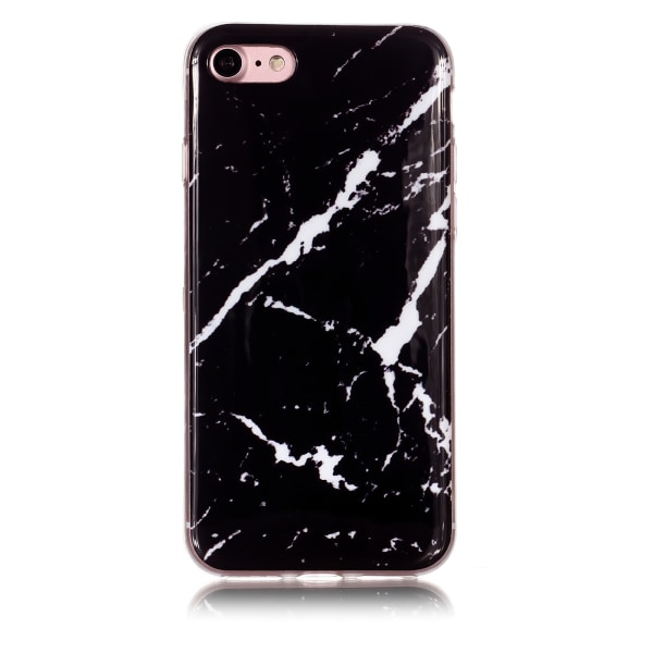 iPhone 7/8/SE (2020 & 2022) - Case suojaus Marble + Touch iPhone 7 Svart