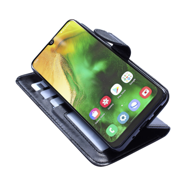 Samsung Galaxy A50 - PU Læderpung Etui Brun