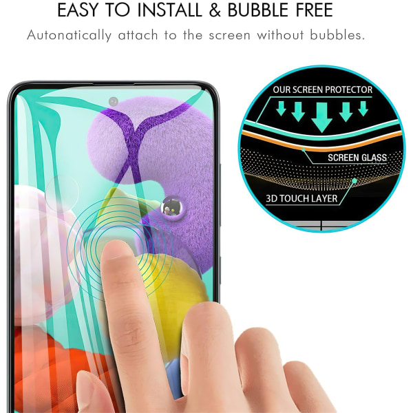 Samsung Galaxy A51 - Privacy Tempered Glass Screen Protector Pro