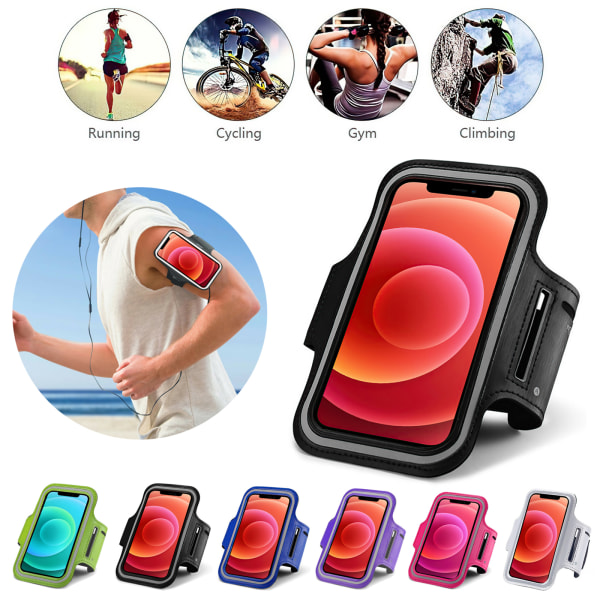 iPhone 12 Mini - PU Leather Sport Arm Band Case