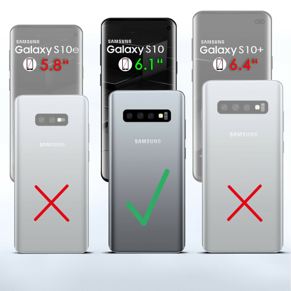 Samsung Galaxy S10 - PU-nahkainen case Vit