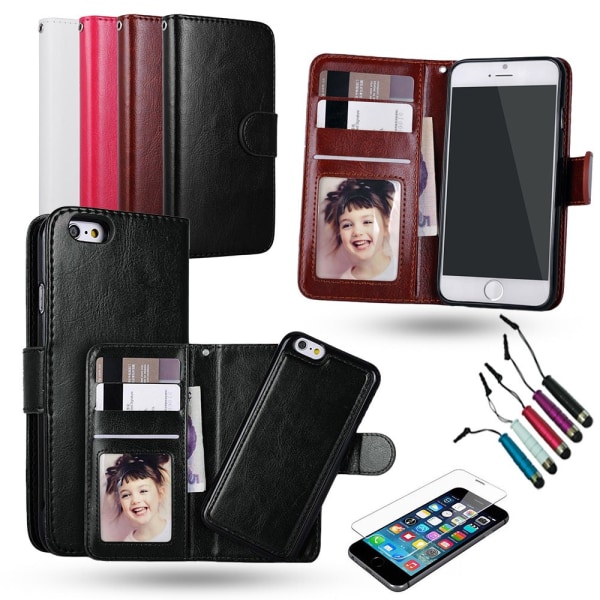 3-in-1-paketti iPhone 7/8/SE (2020 & 2022) Brun