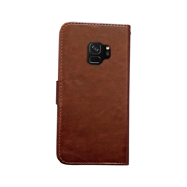 Samsung Galaxy S9 - PU-nahkainen case/ lompakko Svart