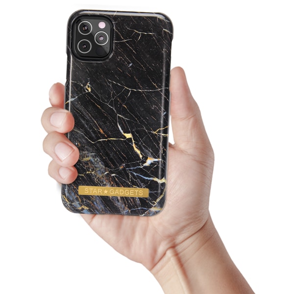 Skydda din iPhone 12 Pro med Marmor-skal! Svart