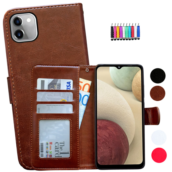 Samsung Galaxy A03 - PU Læder Pung Etui Svart
