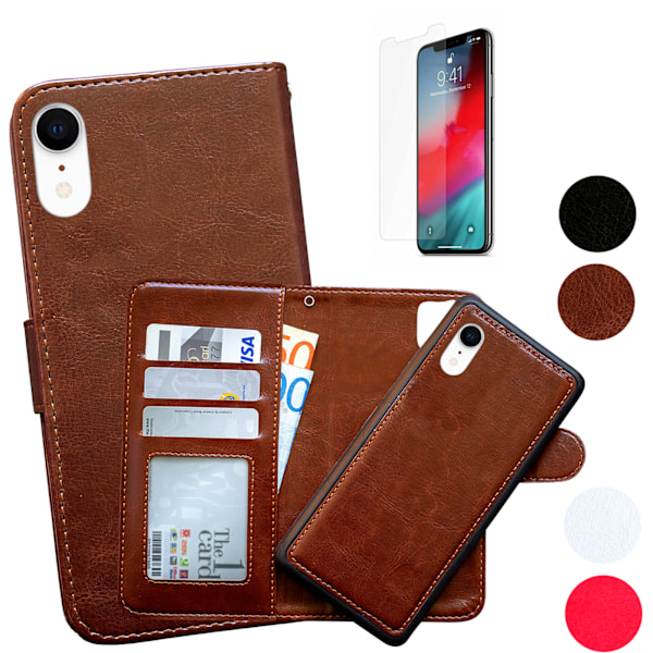 iPhone Xr - PU Læder Pung Etui Rosa