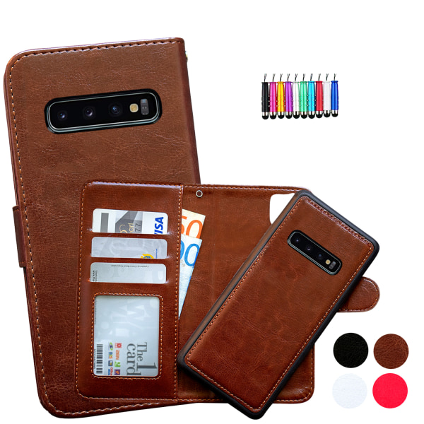 Skydda din Samsung Galaxy S10 med läder! Brun
