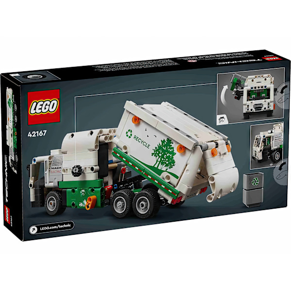 LEGO Technic Mack LR Elektrisk Skraldebil med Bevægelig Læsser