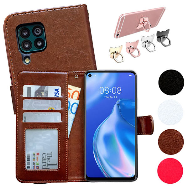 Skydda din Huawei P40 Lite med Läderfodral! Rosa