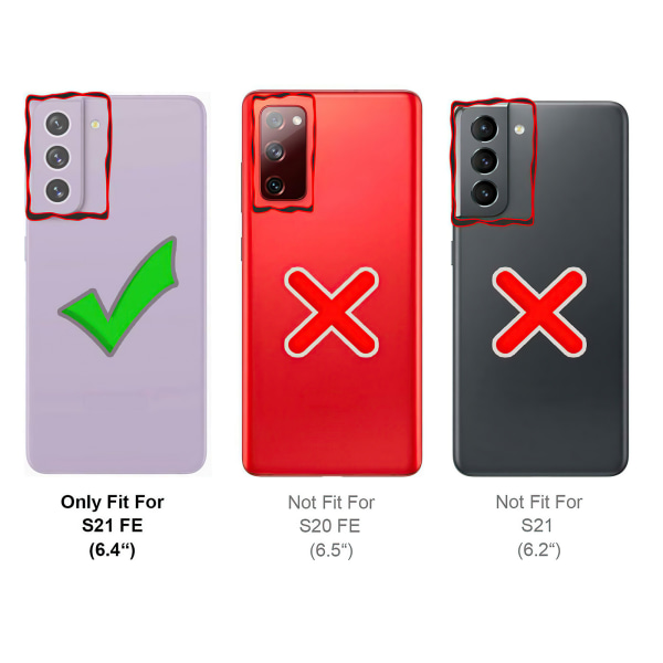 Samsung Galaxy S21 FE - Case suojaus läpinäkyvä