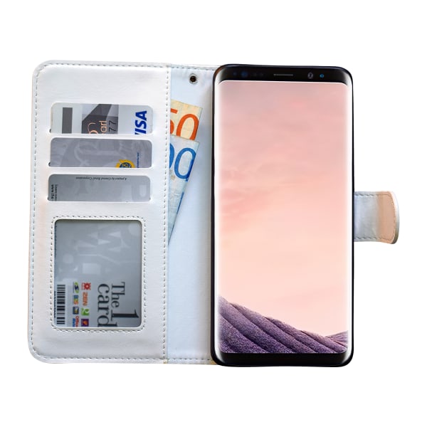 Samsung Galaxy S9 - PU nahkainen lompakkokotelo + rengas Svart