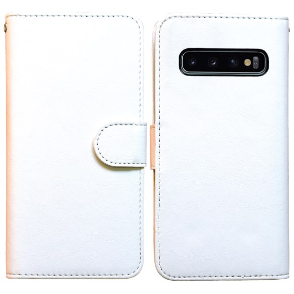 Samsung Galaxy S10 - PU Læderpung Etui Brun