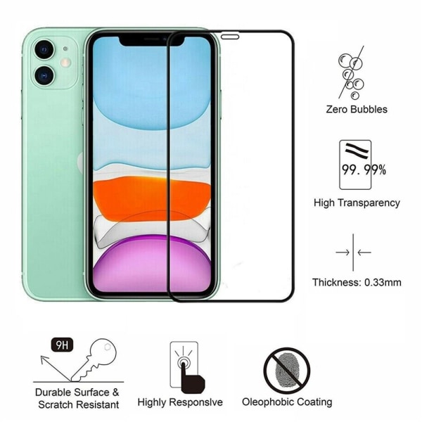 2 Pack iPhone 11 - Härdat Glas Skärmskydd