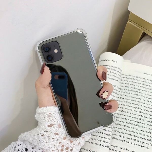 iPhone 12 - Spejlcover beskyttelse + Touch Silver