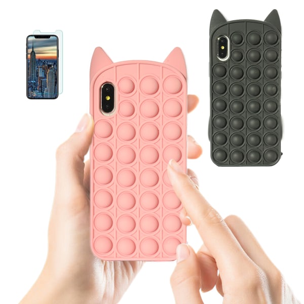 iPhone X/Xs - Kotelosuoja Pop It Fidget Svart