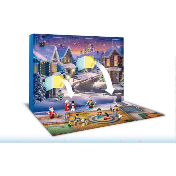 Magisk LEGO City Adventskalender 2024 - 24 sjove overraskelser til børn!