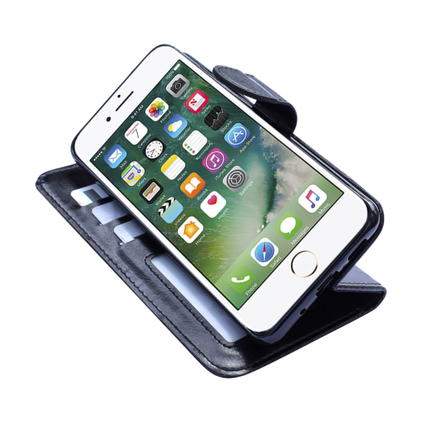 Läderfodral + Touchpenna för iPhone 6/6S Vit