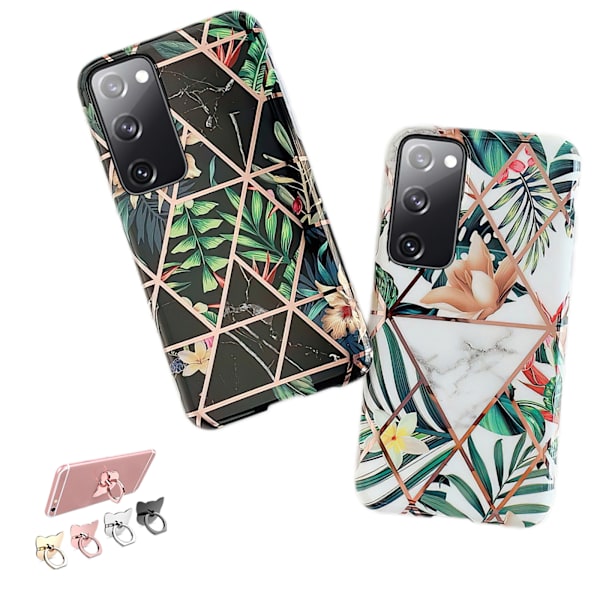 Samsung Galaxy S20 FE - Skal / Skydd / Geometriskt Svart