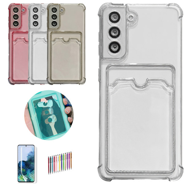 Samsung Galaxy S21 - Skal / Skydd / Kortfack Transparent