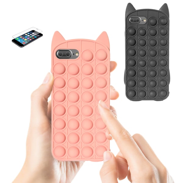 iPhone 7 Plus / 8 Plus - Case suojaus Pop It Fidget Rosa