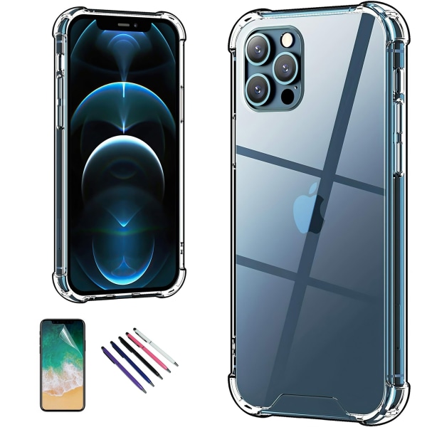 Mukavuus ja suoja iPhone 12 Prolle - Läpinäkyvä kotelo!