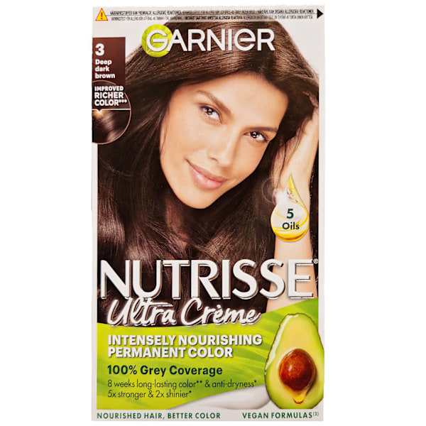 Garnier Nutrisse Ultra Crème Dyb Mørkebrun 3.0 Hårfarve