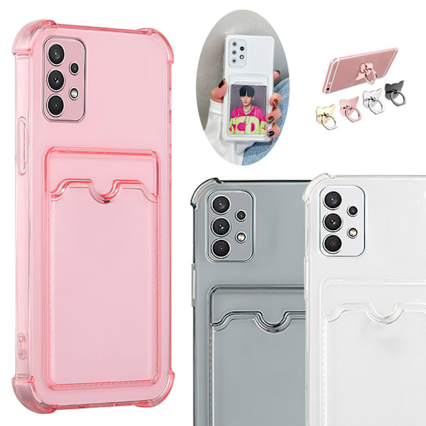 Samsung Galaxy A53 5G - Beskyttelse til kortlomme Transparent Rosa
