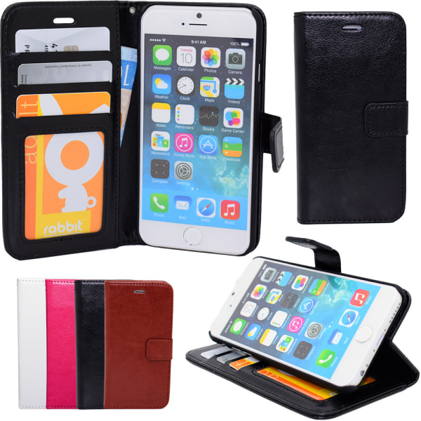 iPhone 6/6S - Läderplånbok + 3-i-1 Kit Brun