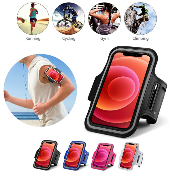 iPhone 12 Pro Max - PU-nahkainen urheilullinen case Svart