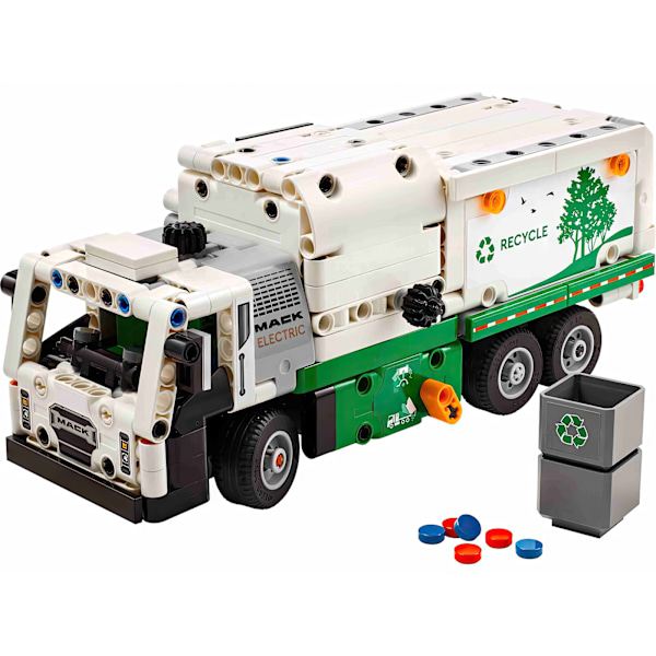 LEGO Technic Mack LR -sähköinen jäteauto liikuteltavalla kuormaajalla