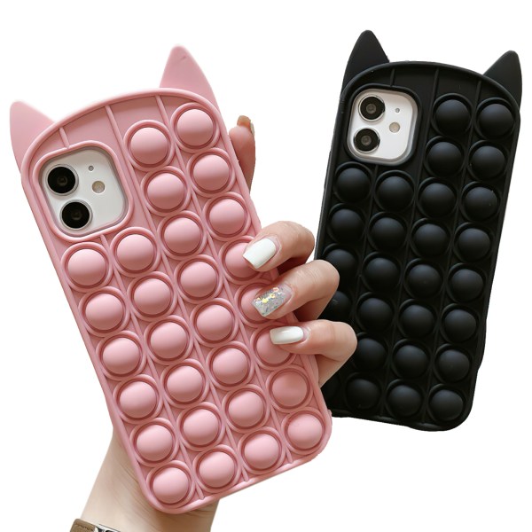 iPhone 12 / iPhone 12 Pro - Cover Protection Pop It Fidget iPhone 12 Svart