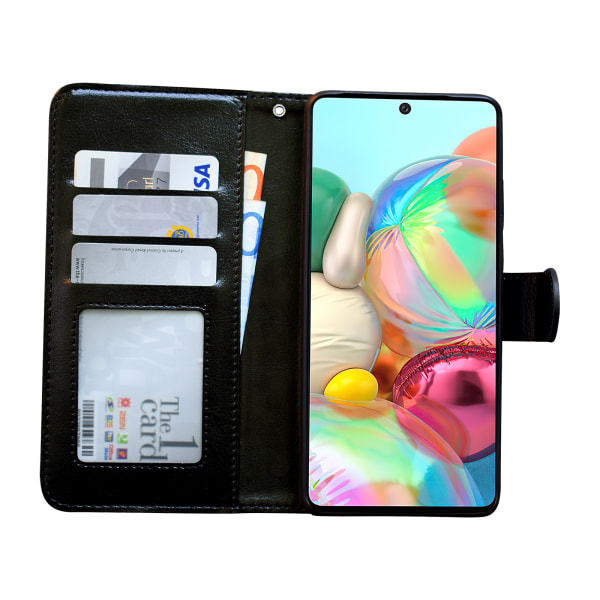 Samsung Galaxy A52/A52 5G - PU-nahkainen case Vit